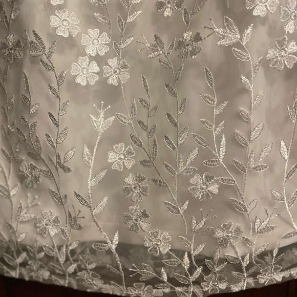 Lulu's White Embroidered Strapless Mini Dress - Picture 5 of 5